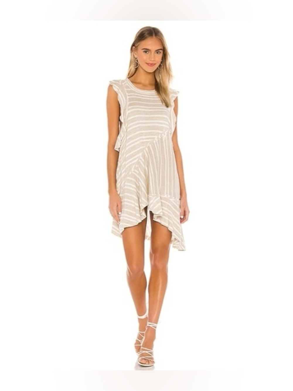 Free People | Between The Lines Tunic Top/ Dress in Tan Combo